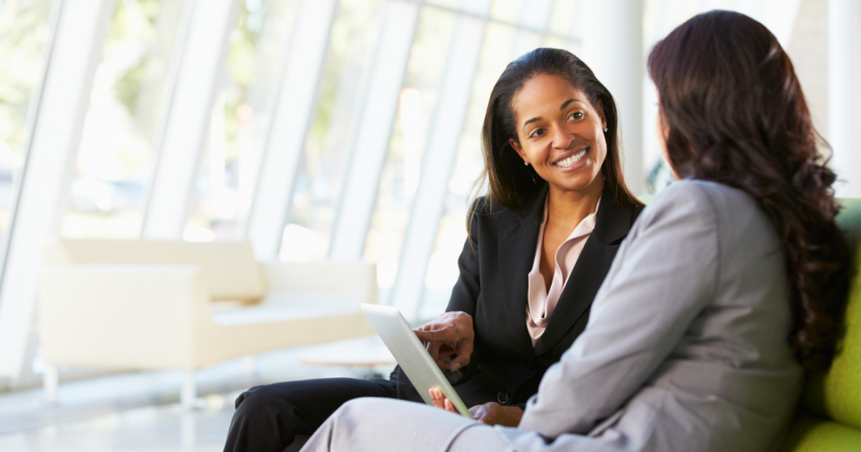 Businesswomen talking about how a usage based billing is a two-fold way to increase your revenue, as you are preventing a loss of revenue, while simultaneously adding another source of revenue.